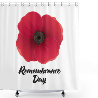 Personality  Remembrance Day Poster Shower Curtains