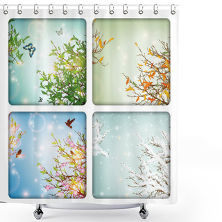 Personality  Seasons Shower Curtains