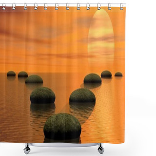 Personality  Which Way To Choose - 3D Render Shower Curtains