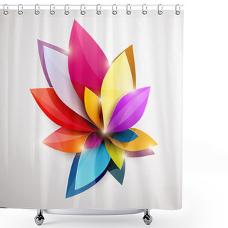 Personality  Floral Abstract Background. Shower Curtains