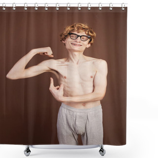 Personality  Funny Athlete Shower Curtains
