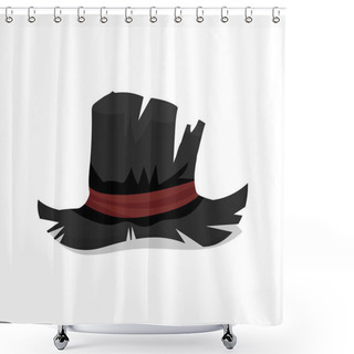 Personality  Vector Witch And Wizard Hat Shower Curtains