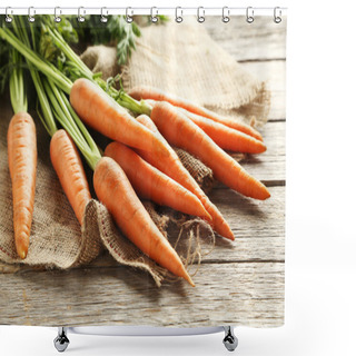 Personality  Fresh And Sweet Carrots  Shower Curtains