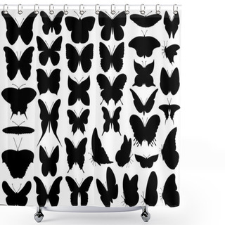 Personality  Butterfly Set Shower Curtains