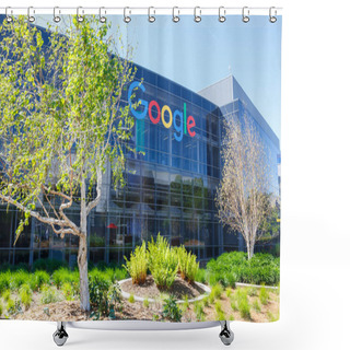 Personality  Mountain View, California  April 10, 2019 Google Headquarters HQ In Mountain View, California. Shower Curtains