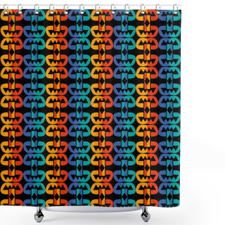 Personality  Colorful Native American Background Shower Curtains