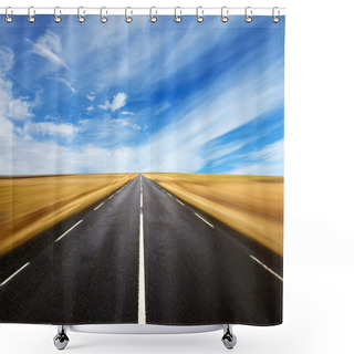 Personality  A Long The Road Shower Curtains