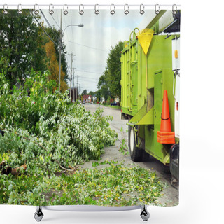 Personality  Wood Chipper Truck Shower Curtains