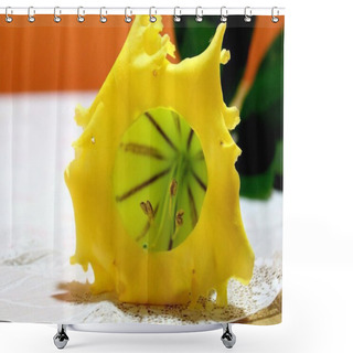 Personality  Showy Chalicevine,Yellow Flowers Shower Curtains