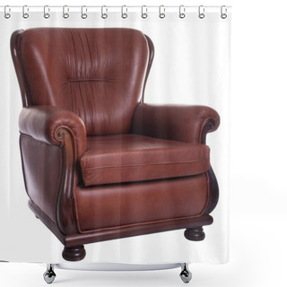 Personality  Leather Armchair Shower Curtains