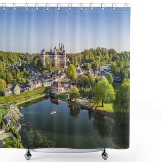 Personality  Amazing Castle In Pierrefonds, France Shower Curtains