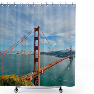 Personality  Golden Gate Bridge, San Francisco, California Shower Curtains