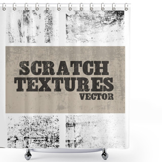 Personality  Scratch Textures Shower Curtains