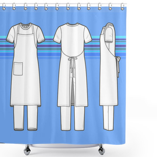Personality  Men's Clothing Set. Shower Curtains
