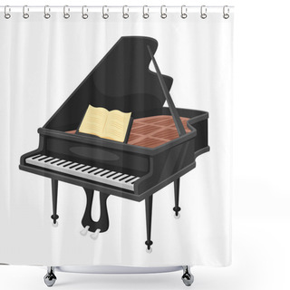 Personality  Music Instrument - Pian Shower Curtains