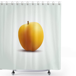 Personality  Vector Peach Vector Illustration  Shower Curtains