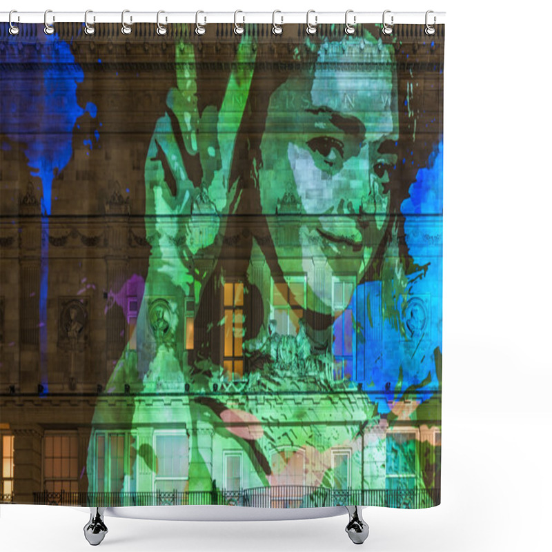 Personality  Lumiere Lights Festival In London Shower Curtains