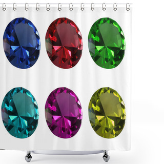 Personality  Diamonds Shower Curtains
