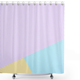 Personality  Abstract Background With Colorful Striped Patterns Shower Curtains
