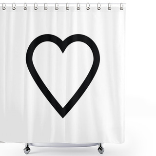 Personality  Heart Vector Icon Shower Curtains