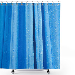 Personality  Furled Garden Umbrella With Rain Drops Shower Curtains