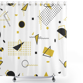 Personality  Vector Abstract Seamless Pattern. Shower Curtains