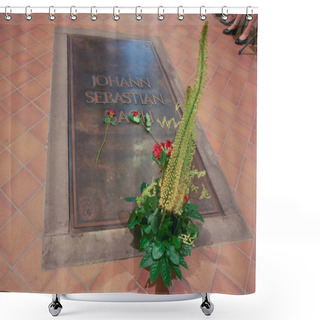 Personality  Bach Grave Shower Curtains