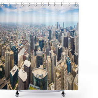 Personality  Skyscrapers In Chicago Downtown Shower Curtains