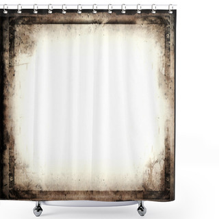 Personality  Grunge Frame Shower Curtains