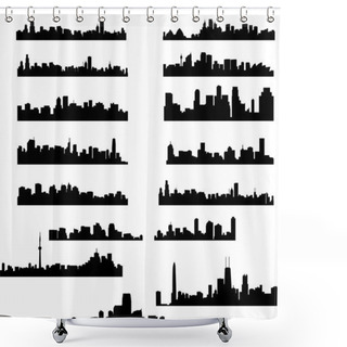 Personality  City Skylines Collection Shower Curtains