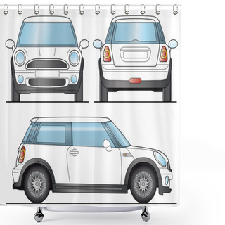 Personality  Mini Car Shower Curtains