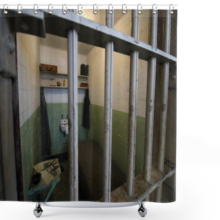Personality  Single Cell In Alcatraz, San Francisco Shower Curtains