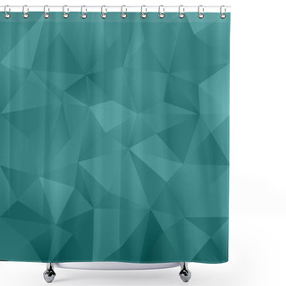 Personality  Teal Abstract Background Shower Curtains