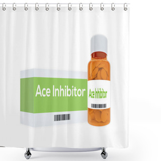 Personality  Ace Inhibitor Medication Concept Shower Curtains