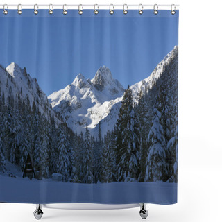 Personality  Amazing Panorama Of Malyovitsa Peak, Rila Mountain Shower Curtains