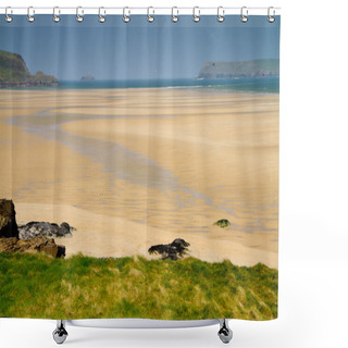 Personality  The River Camel Estuary Between Padstow And Rock In Cornwall Shower Curtains