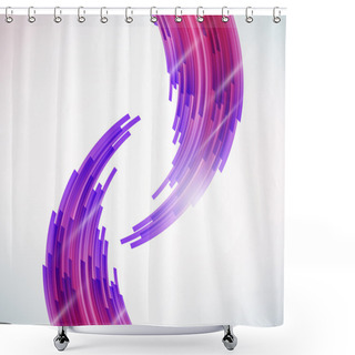 Personality  Abstract Lines Background Shower Curtains