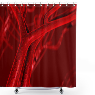 Personality  Blood Arteries Shower Curtains