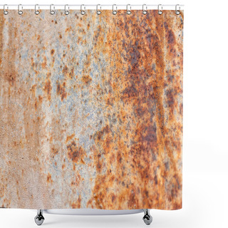 Personality  Close-up View Of Old Grey Rusty Texture Shower Curtains