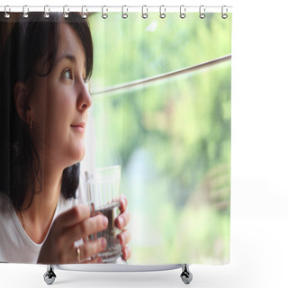 Personality  Train Window Shower Curtains