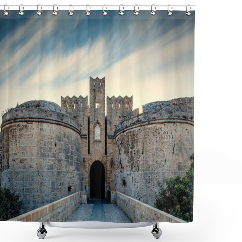 Personality  One Of The Most Remarkable Gates From A Military Perspective In The Medieval Town Of Rhodes Is Definitely Amboise Gate Shower Curtains