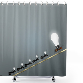 Personality  Ants, Business Team Shower Curtains