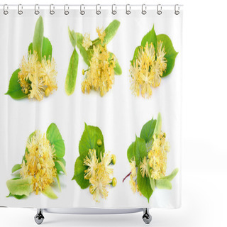 Personality  Set Of Linden Flowers Shower Curtains