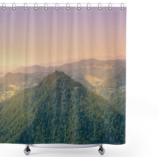 Personality  Mountain Peak, Landscape, Outdoor Concept Shower Curtains