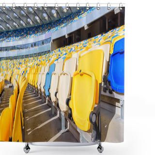 Personality  Rows Of Stadium Seats  Shower Curtains