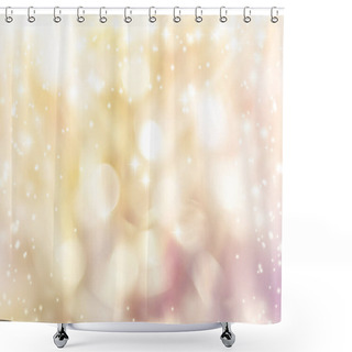 Personality  Closeup Of Christmas-tree With Decorations Items  Shower Curtains