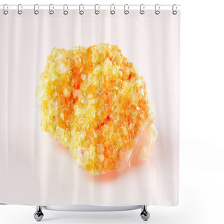 Personality  Yellow Quartz Mineral Shower Curtains