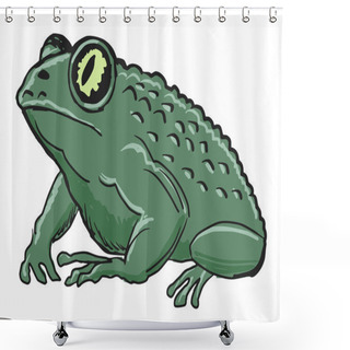 Personality  Toad Shower Curtains