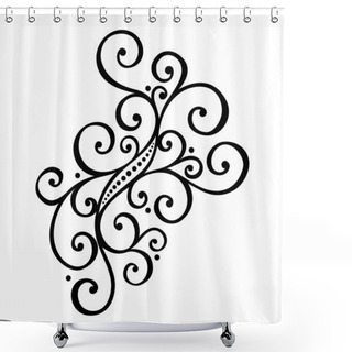 Personality  Vector Deco Abstract Elements Shower Curtains