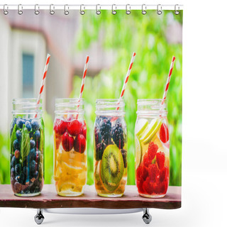 Personality  Detox Water Cocktail Shower Curtains